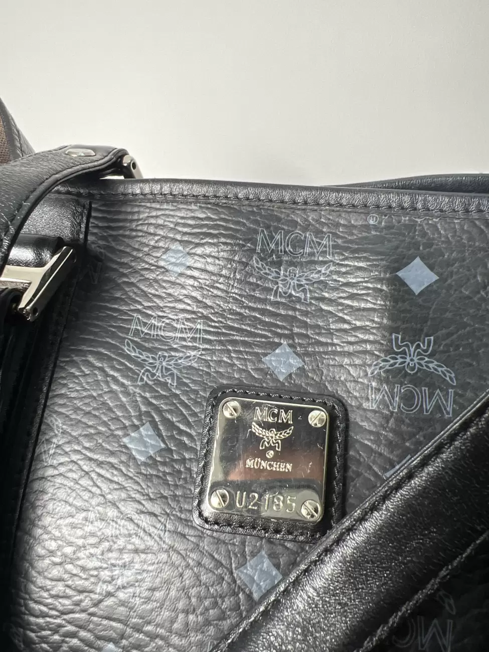 MCM Anya Black Leather Tote Bag AfterMarket