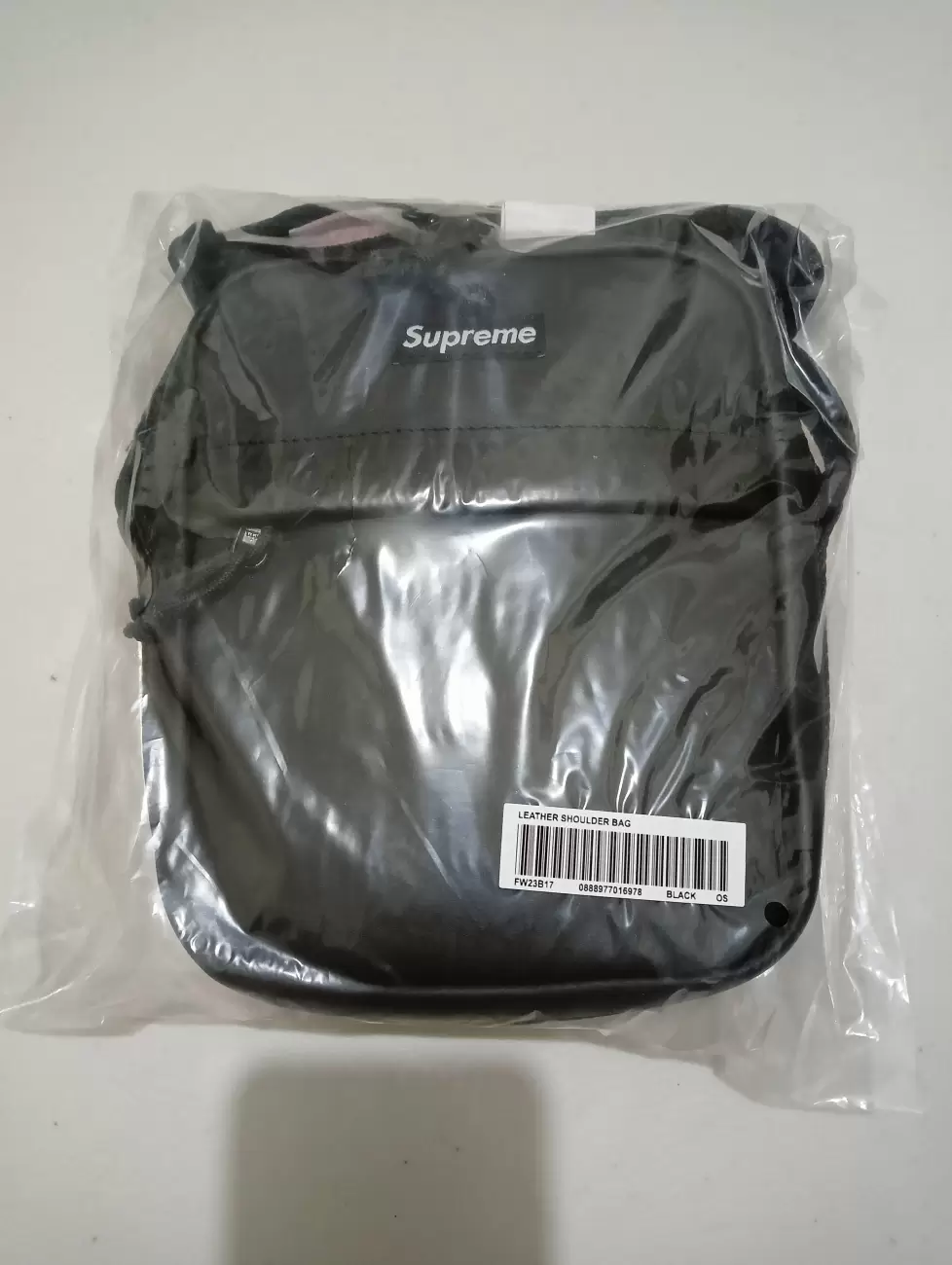 Supreme Leather Shoulder Bag Black | AfterMarket