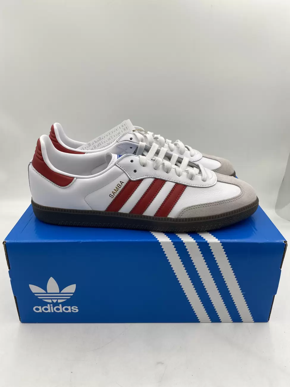 Adidas samba og cheap red and white