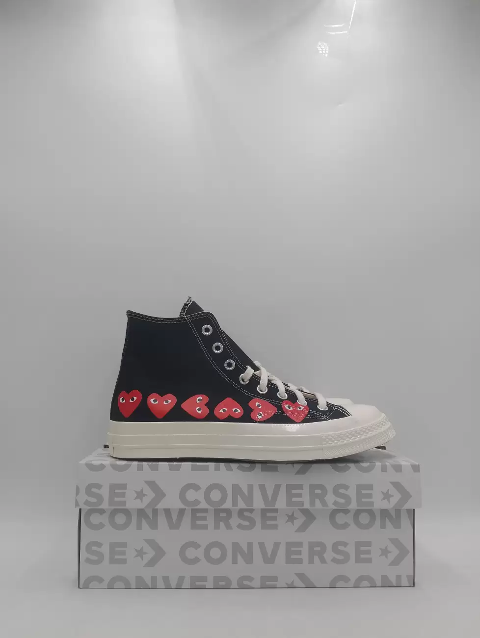 Cdg converse multi top heart black