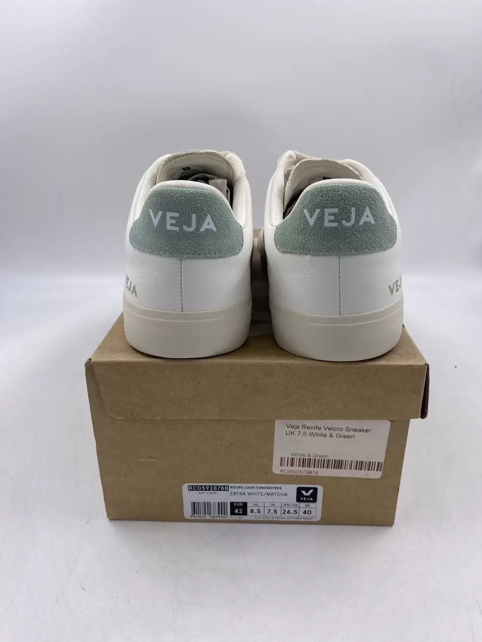 Veja Recife Chromefree Leather White Matcha AfterMarket