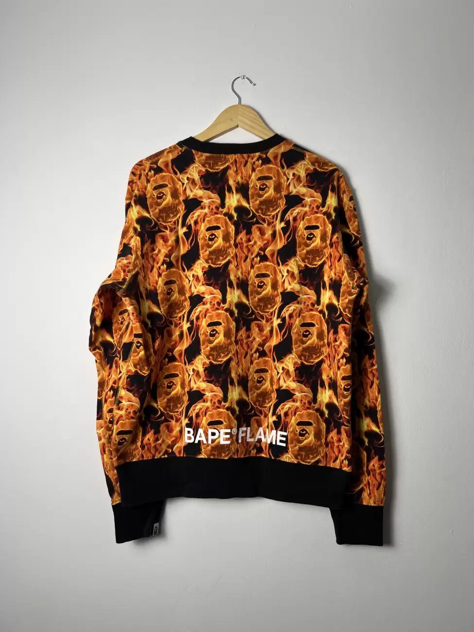 Bape Flame Wide Crewneck | AfterMarket