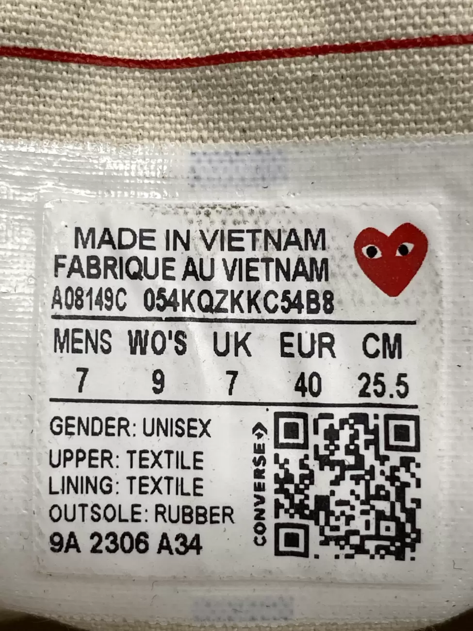 Converse qr asos discount