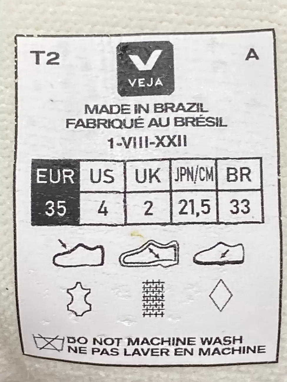 Veja Campo Low Chromefree White Black AfterMarket
