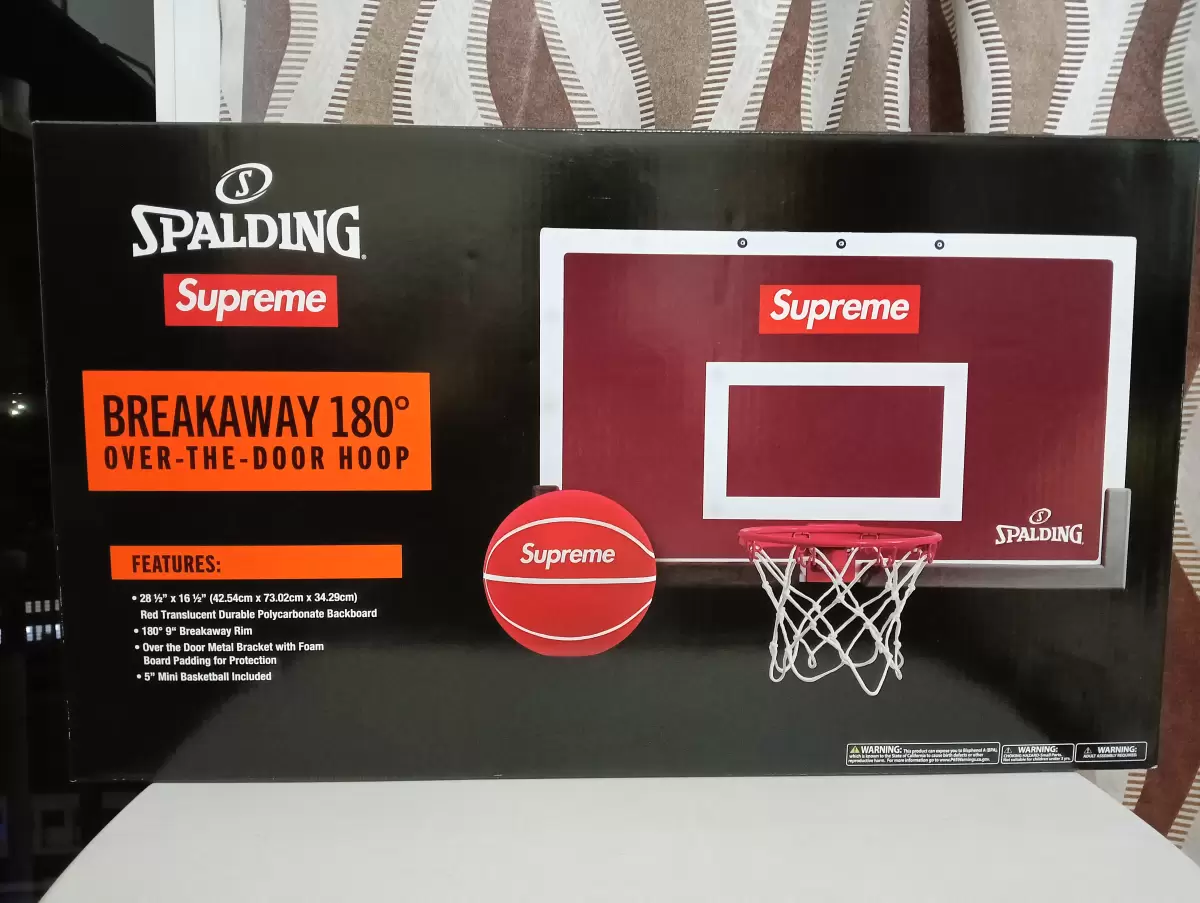 Supreme Spalding Mini Basketball Hoop Red | AfterMarket