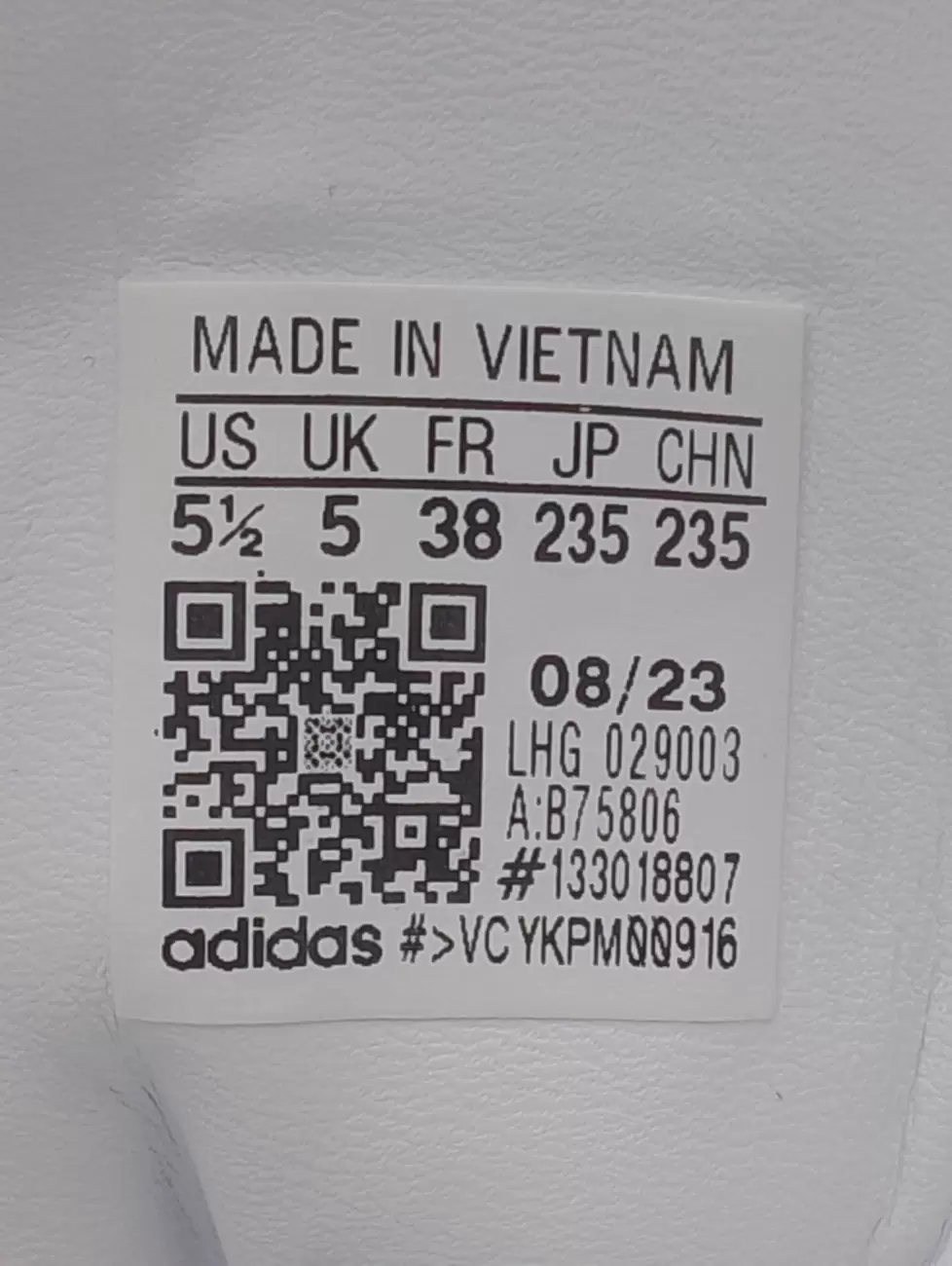 Adidas 38 us code 2025