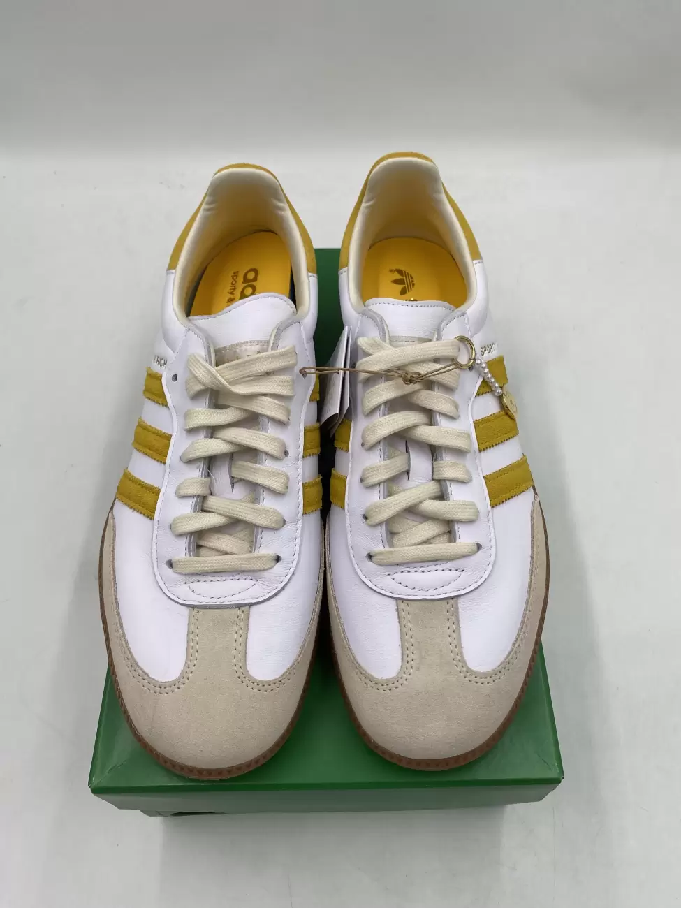 Adidas samba white outlet yellow