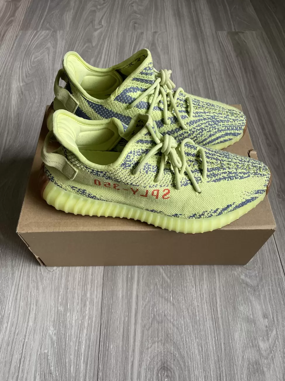 Adidas yeezy semi frozen hotsell yellow zone