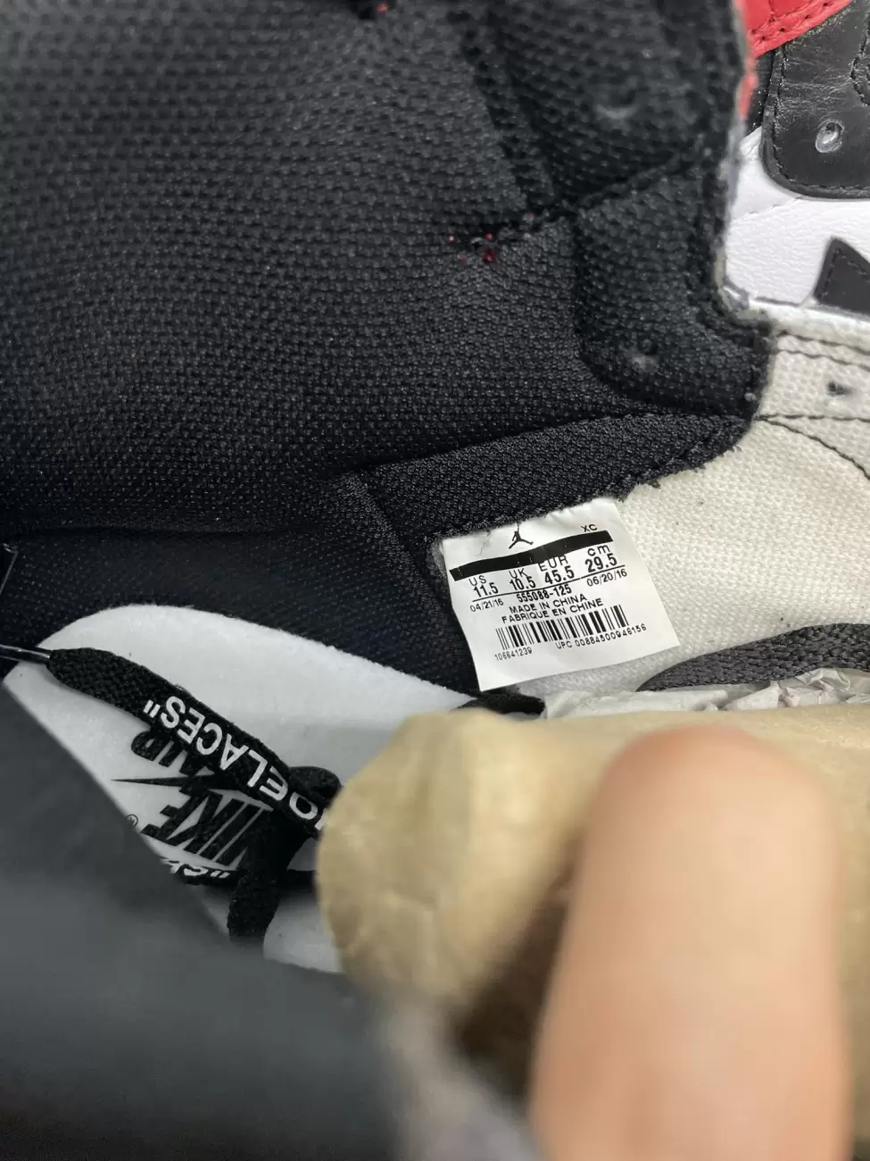 Jordan 1 Retro Black Toe 2016 AfterMarket