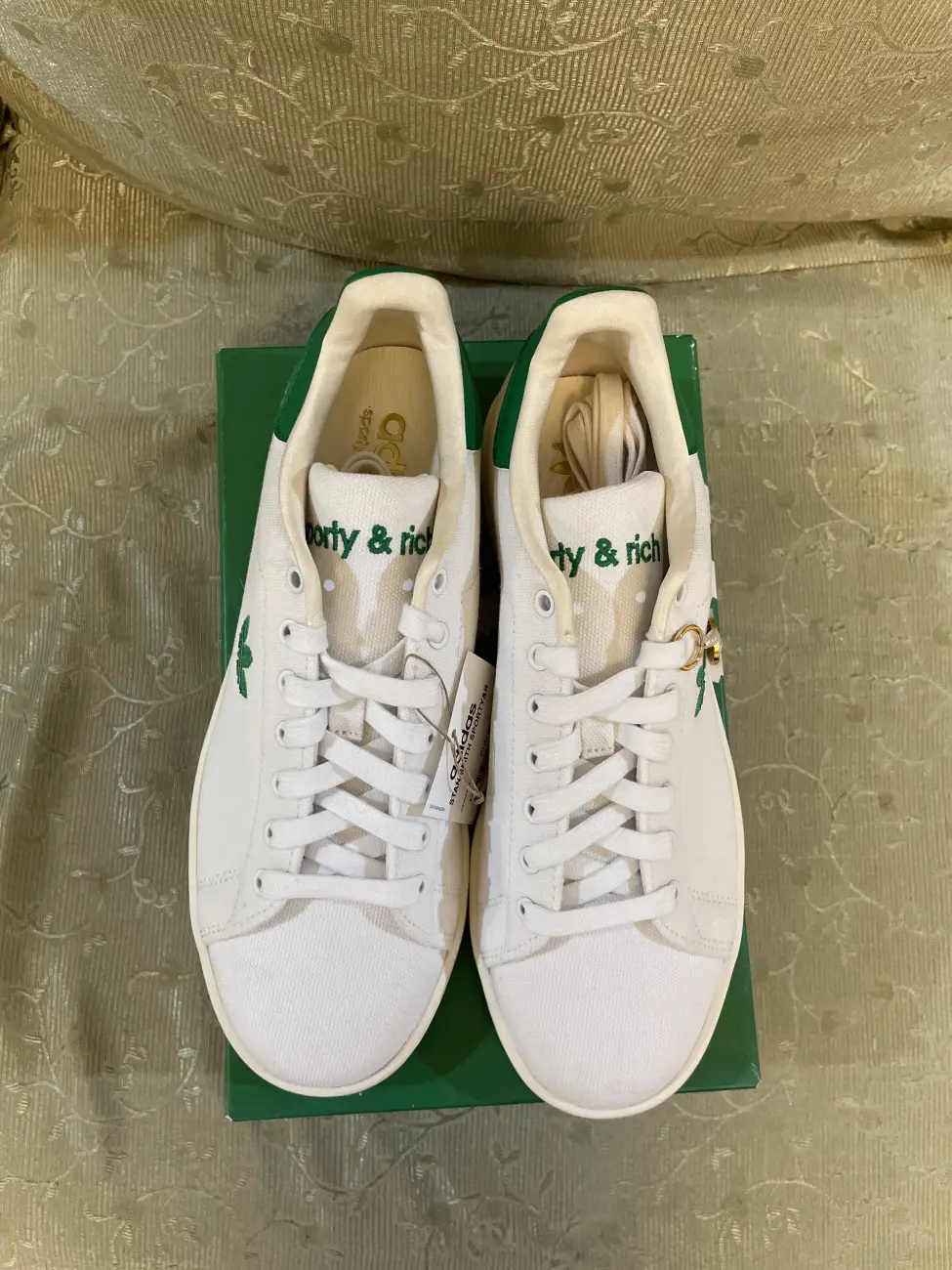 Adidas Stan Smith Sporty Rich White Green AfterMarket