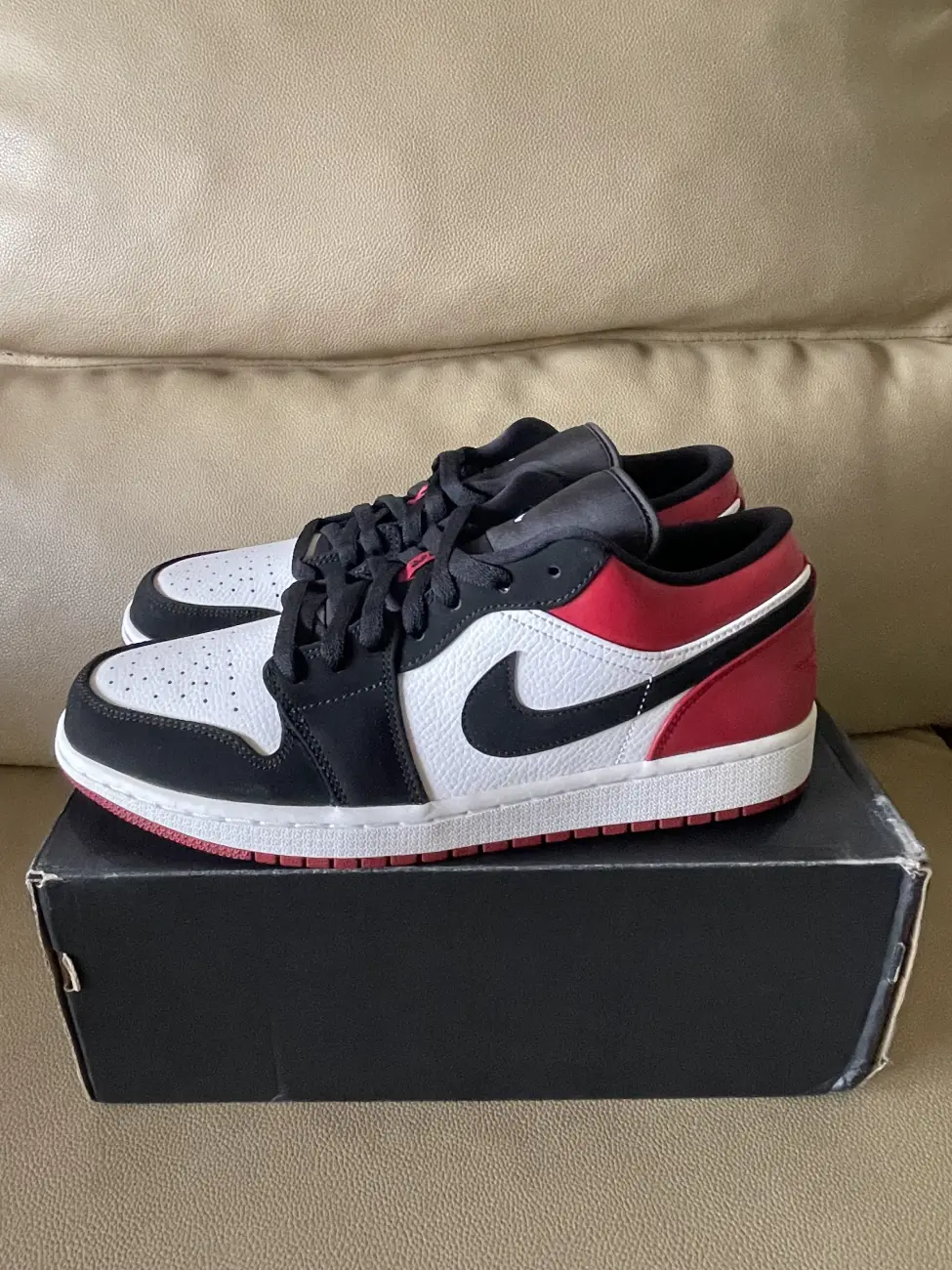 Jordan 1 Low Black Toe 2019 AfterMarket