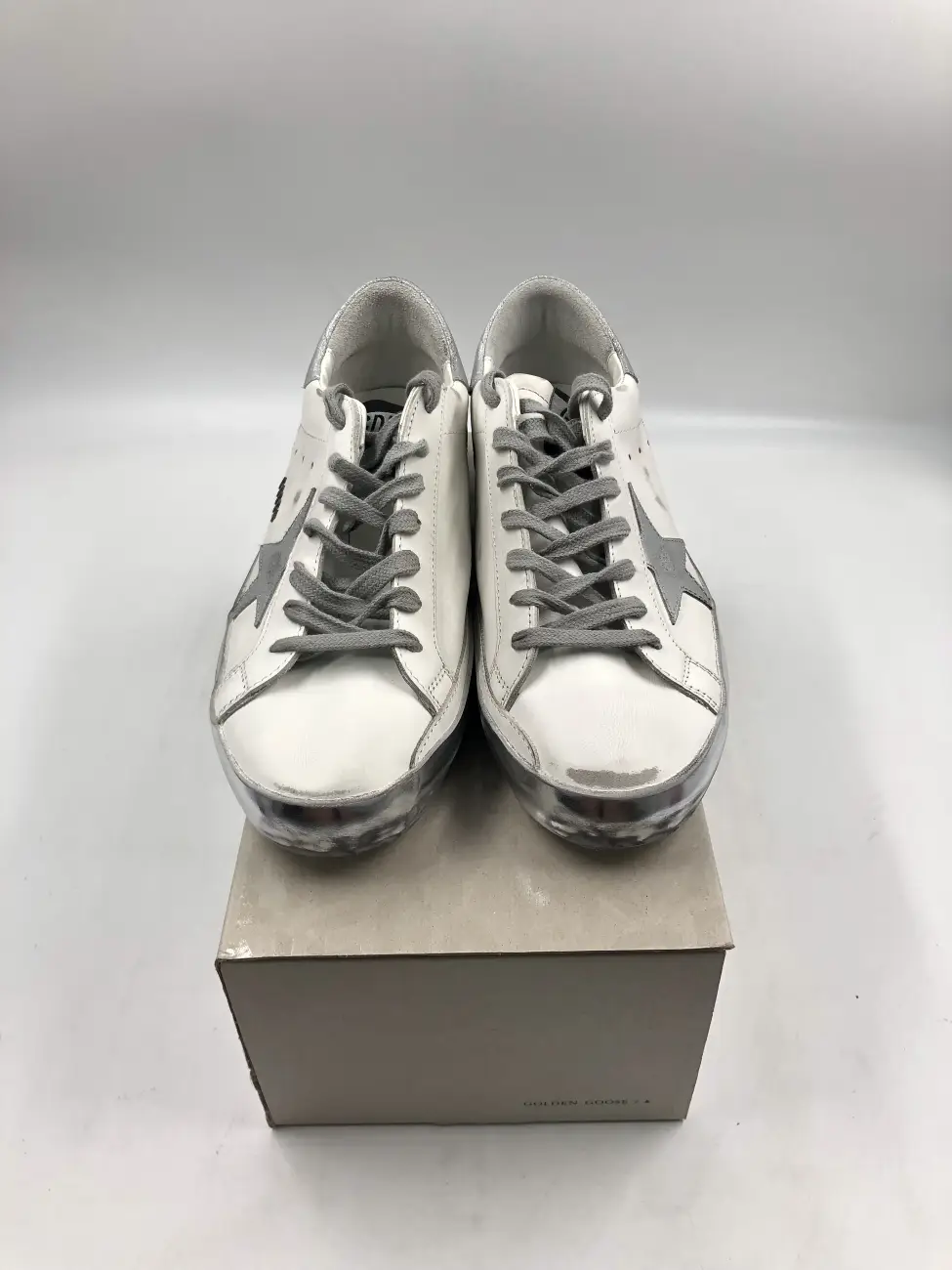 ★Golden ★SUPER STAR★GMF00101 F000314 80185 Buy Golden Goose Superstar 'White Silver Glitter' - GMF00101