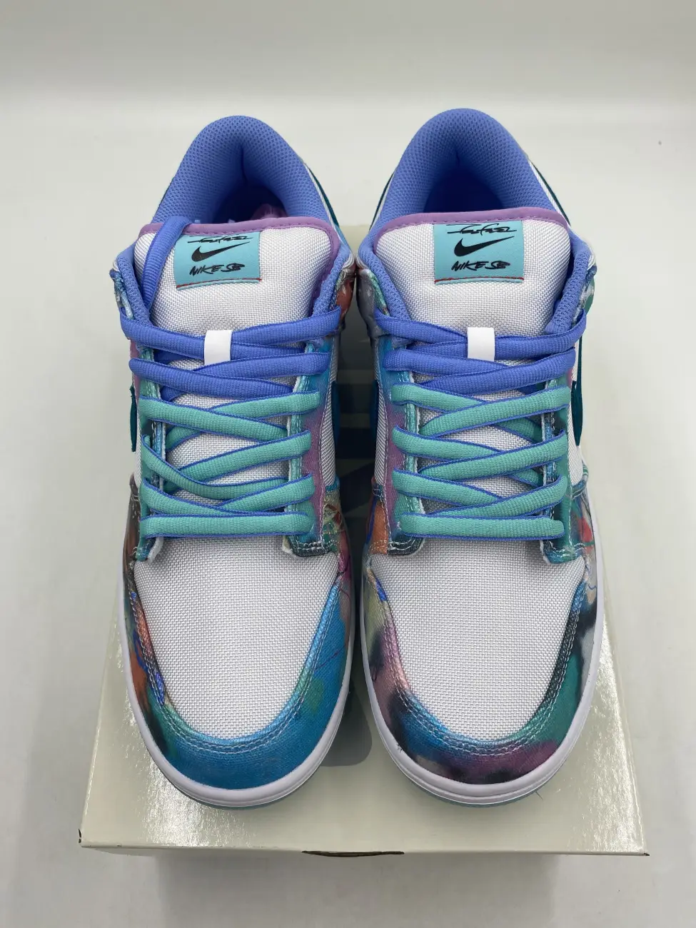 Nike SB Dunk Low Futura Laboratories Bleached Aqua AfterMarket