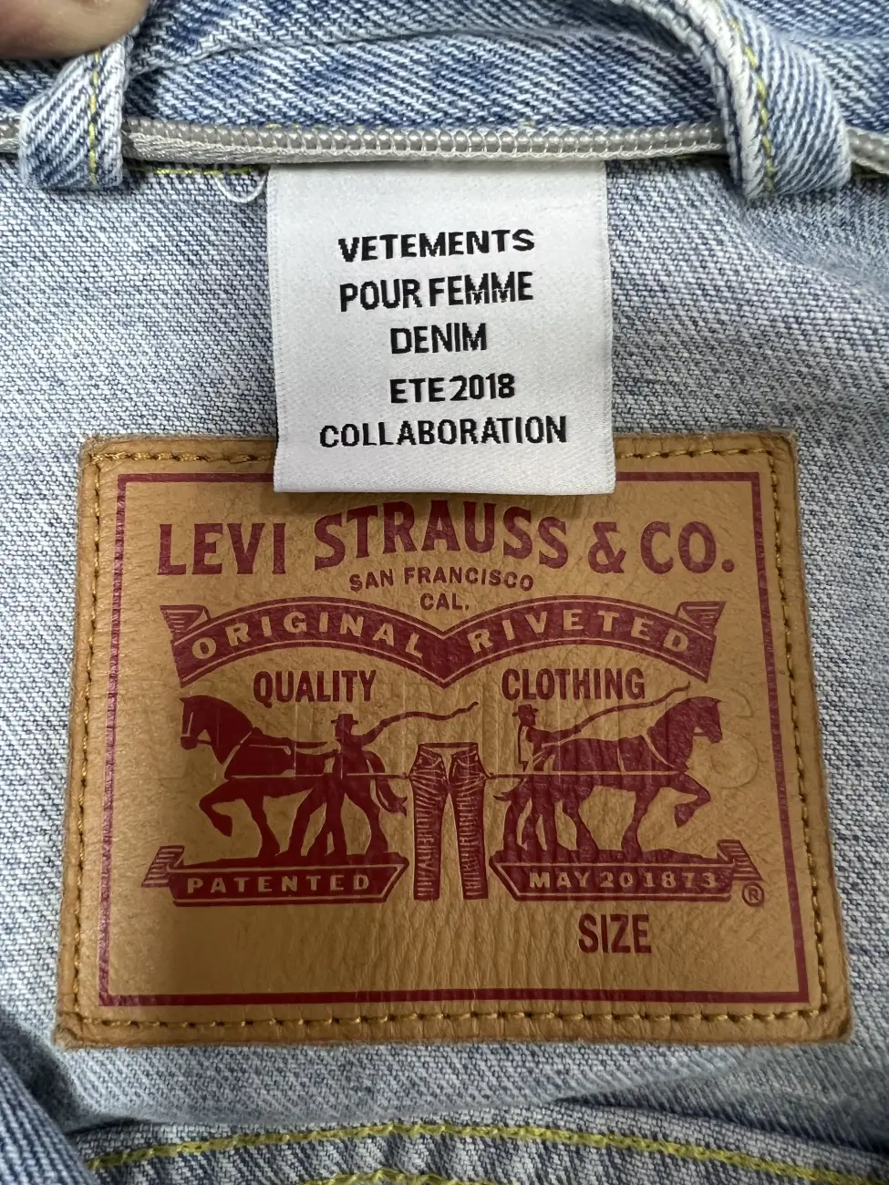 Vetements levi's jacket fashion