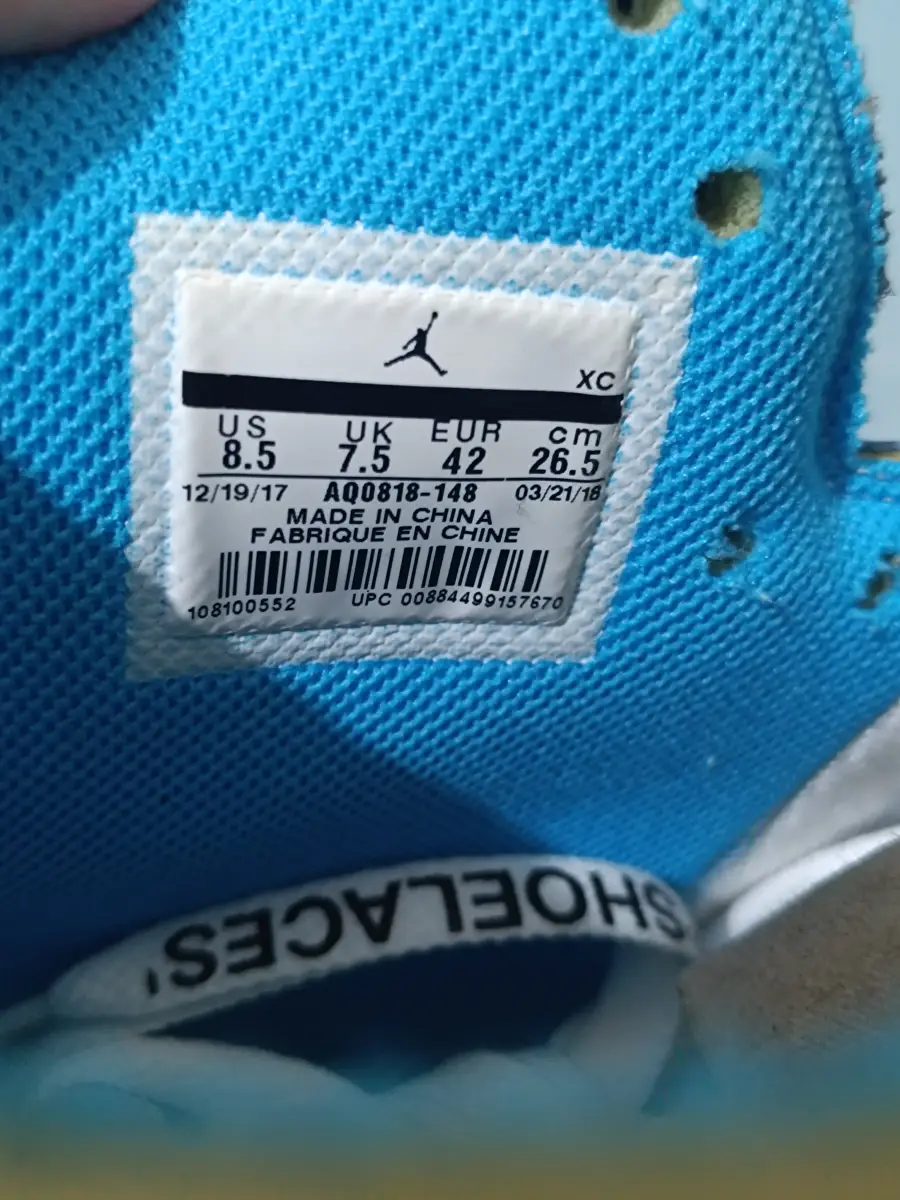 Off white jordan 1 size tag clearance