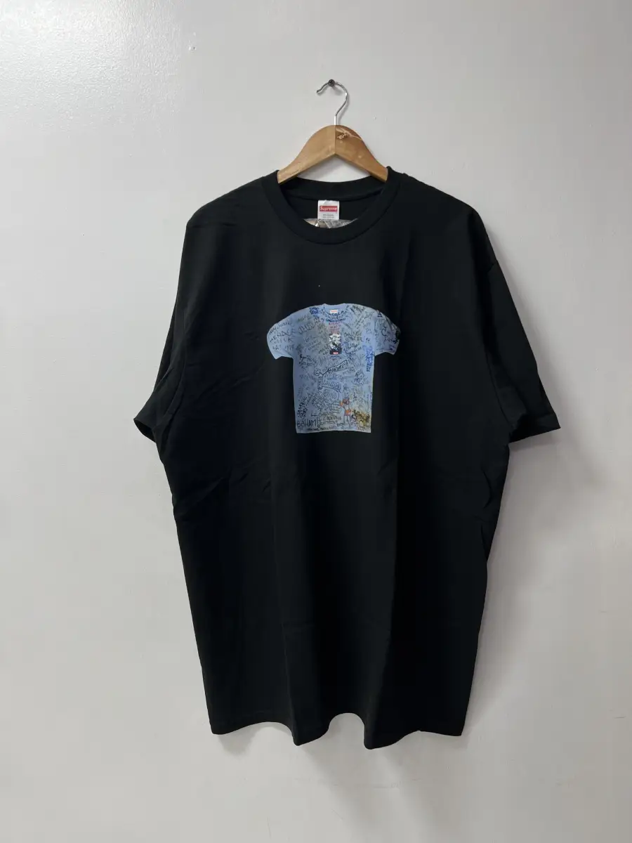 Supreme 30th Aniversary Tshirt Logo Black Tee 