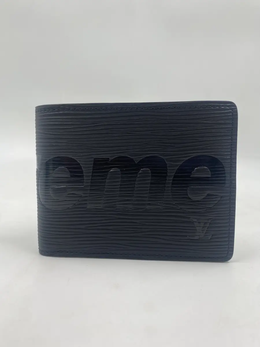 Louis Vuitton X Supreme Black Epi Supreme Multiple Wallet AfterMarket