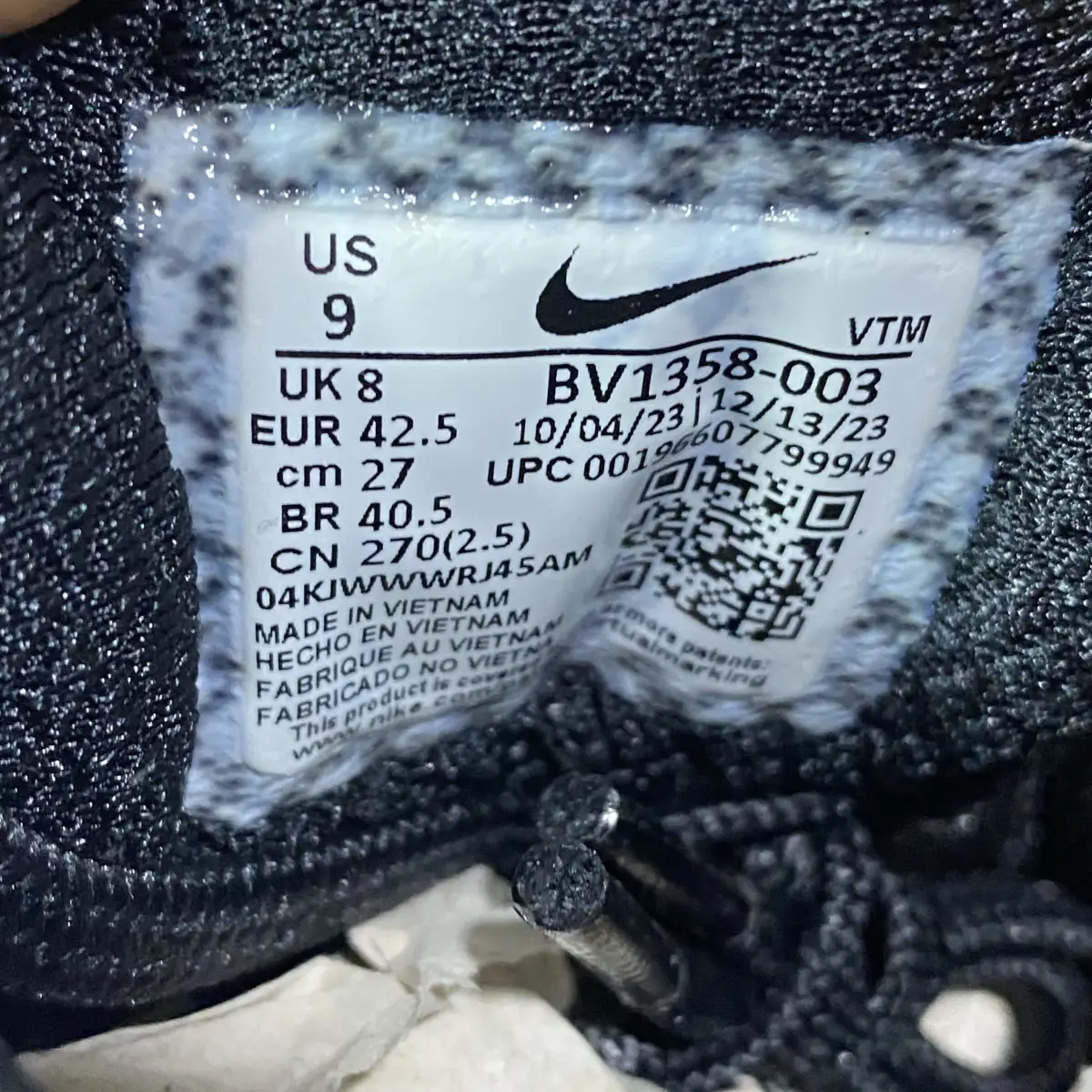 Nike Zoom Vomero 5 Triple Black 2023 AfterMarket