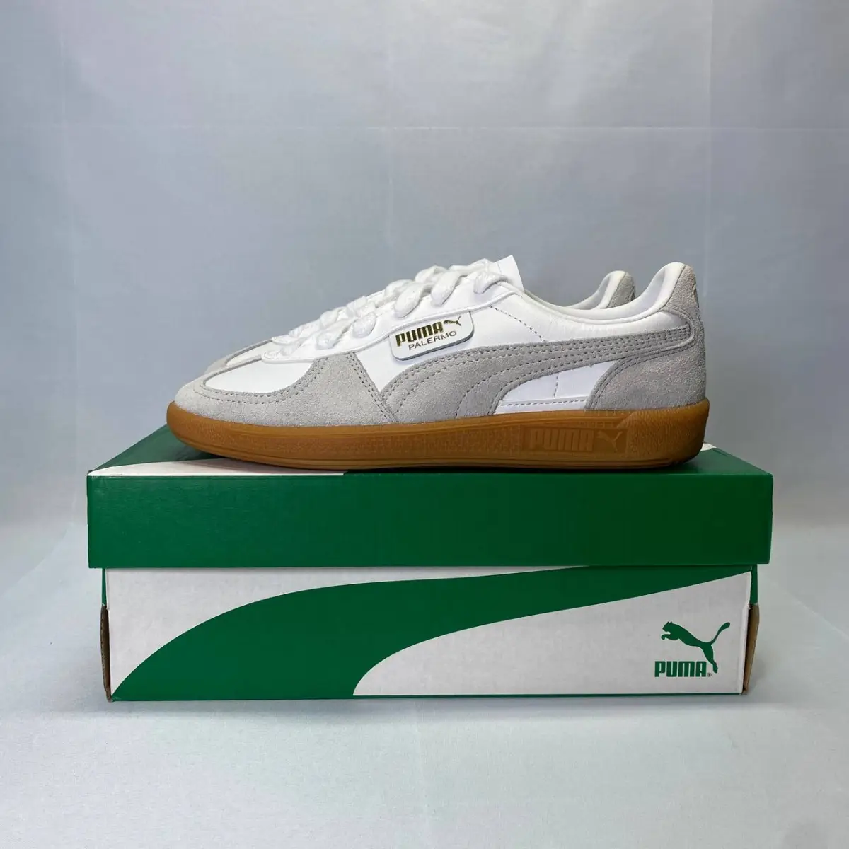 Puma Palermo White Glacier Grey Gum AfterMarket