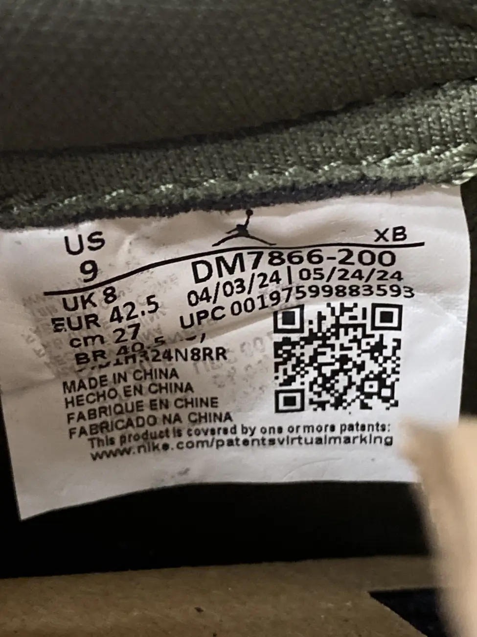 Travis scott 1 qr code cheap