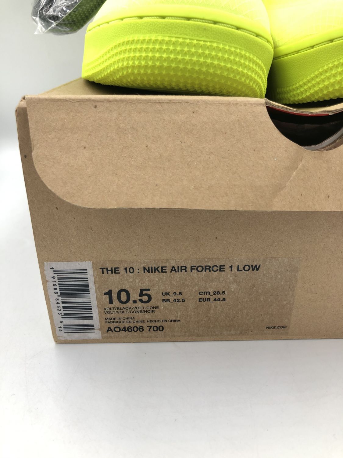 Nike Air Force 1 Low Off-White Volt – shoegamemanila