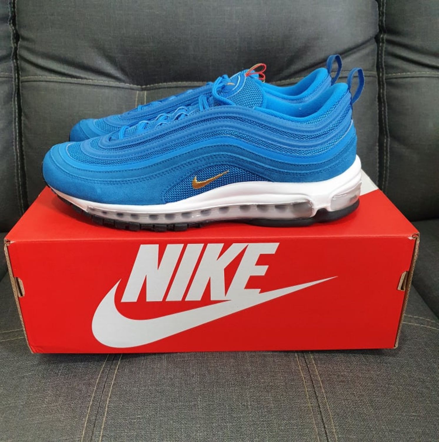 air max 97 olympic blue on feet