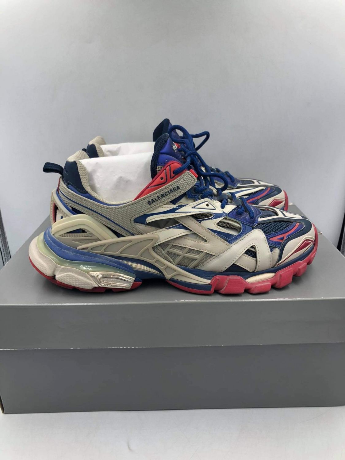 Buy Balenciaga Track 2 'Beige Blue Red' - 568614 W2GN2 8570