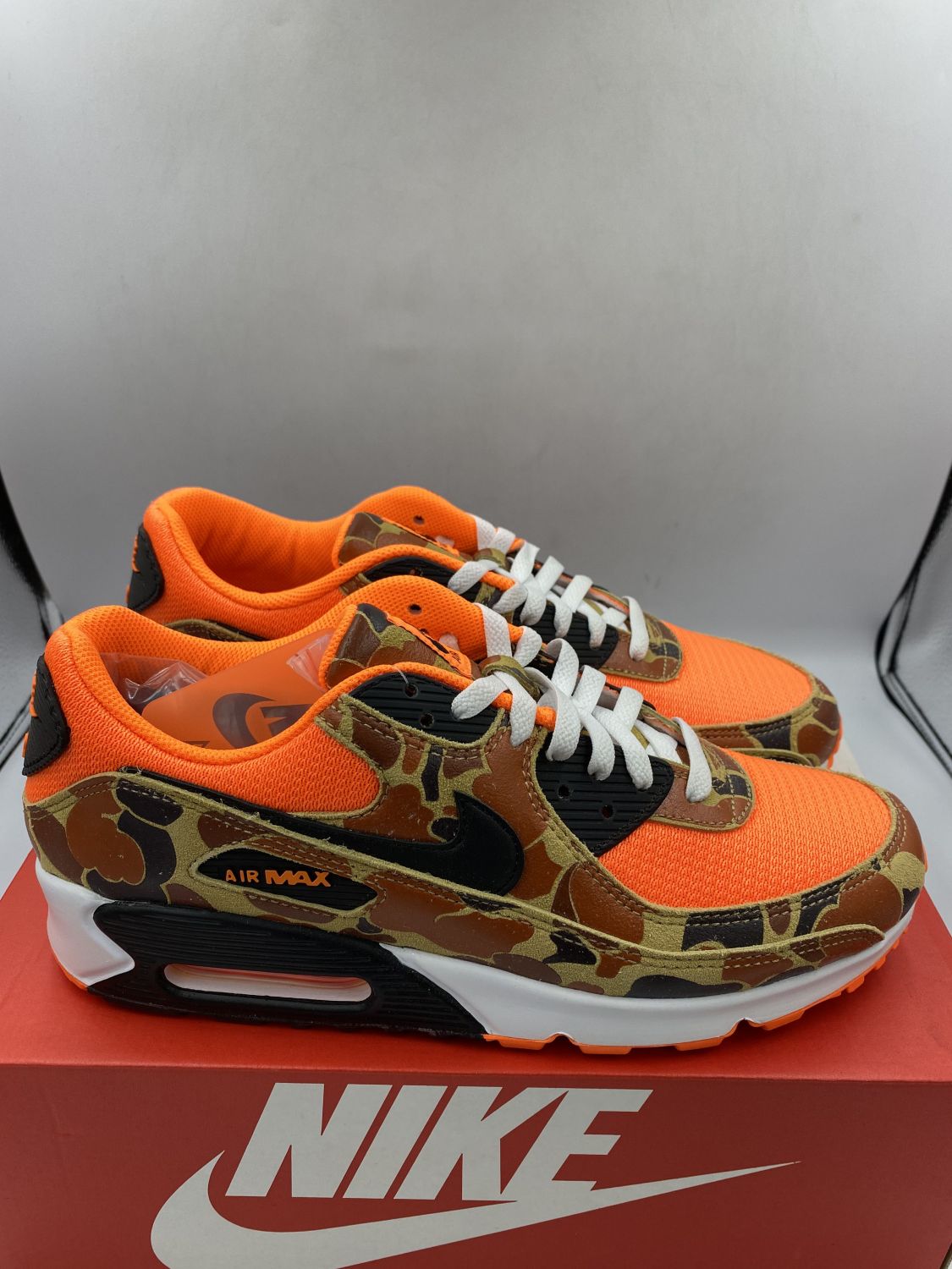 air max 90 reverse duck camo orange
