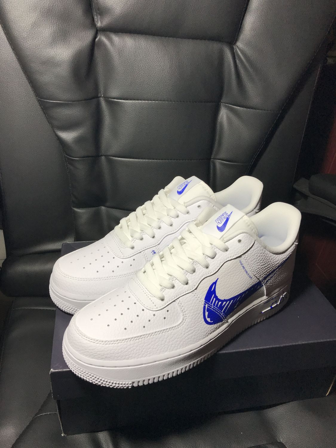 Nike Air Force 1 LV8 Utility Sketch White/Racer Blue - CW7581-100