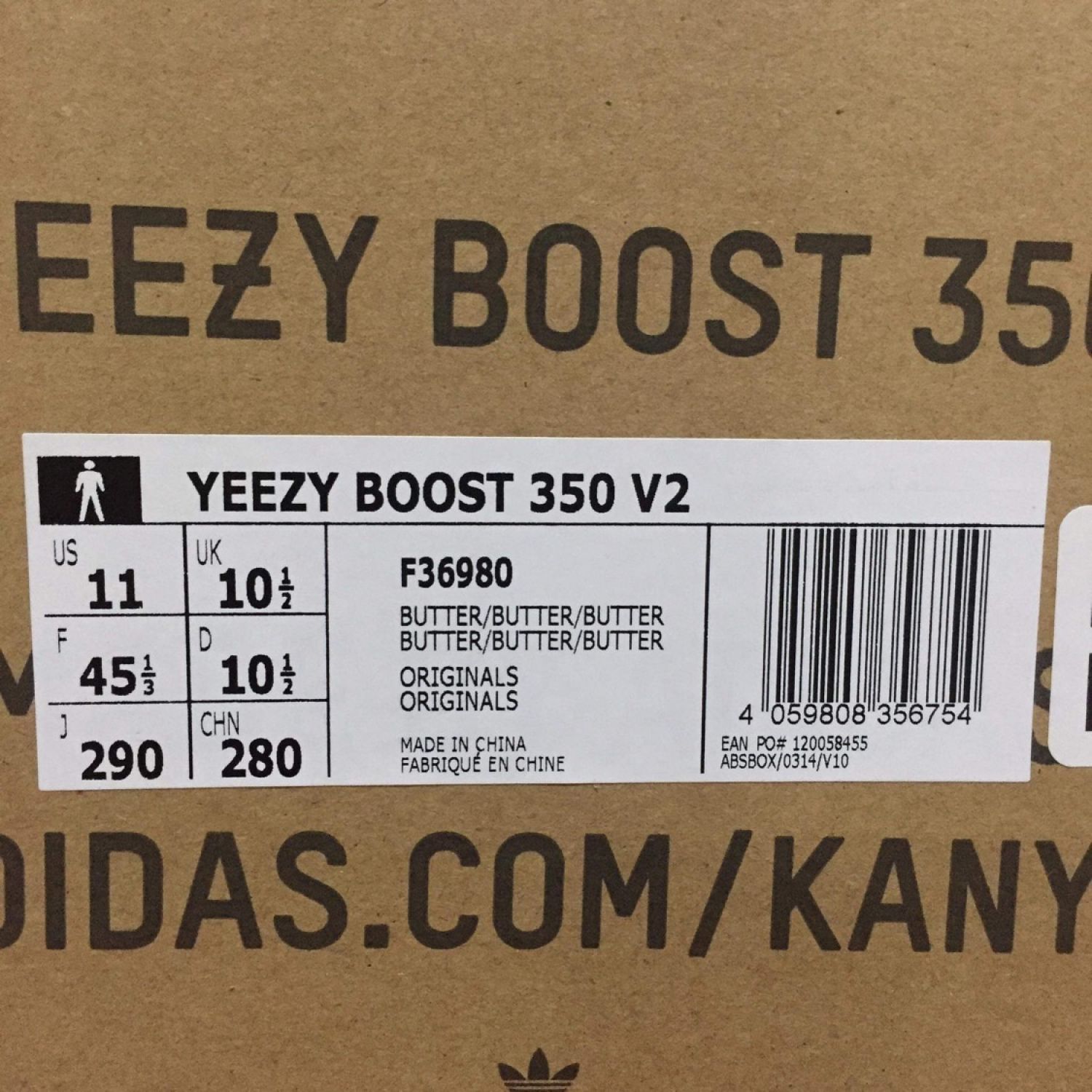 Butter yeezy hot sale 35 v2