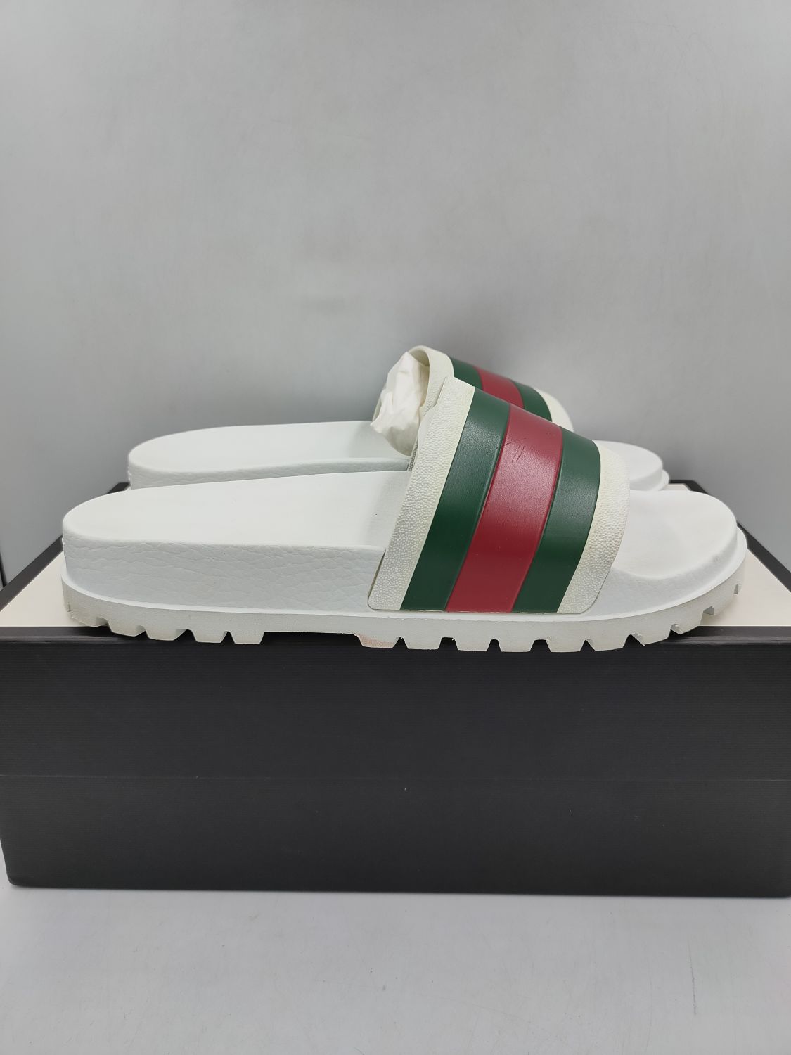 Gucci Web Slide Sandal White | AfterMarket