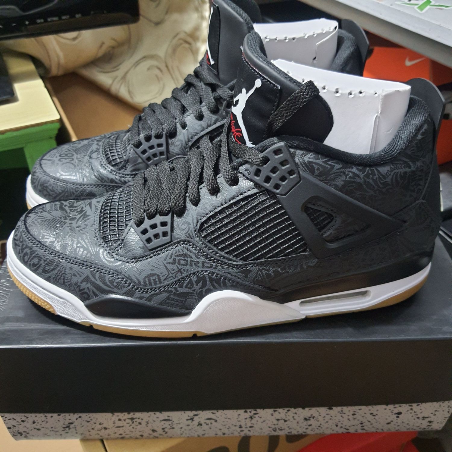 Jordan 4 Retro Laser Black Gum | AfterMarket