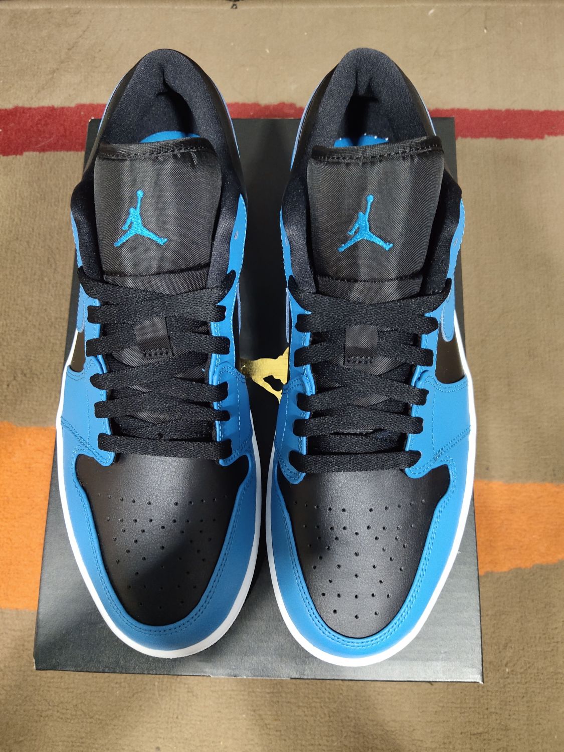 jordan 1 low black laser blue