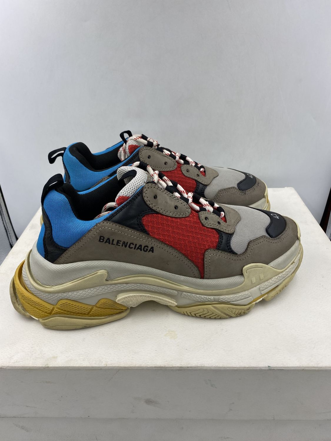 Balenciaga Triple S Grey Red Blue (2018 Reissue) | AfterMarket