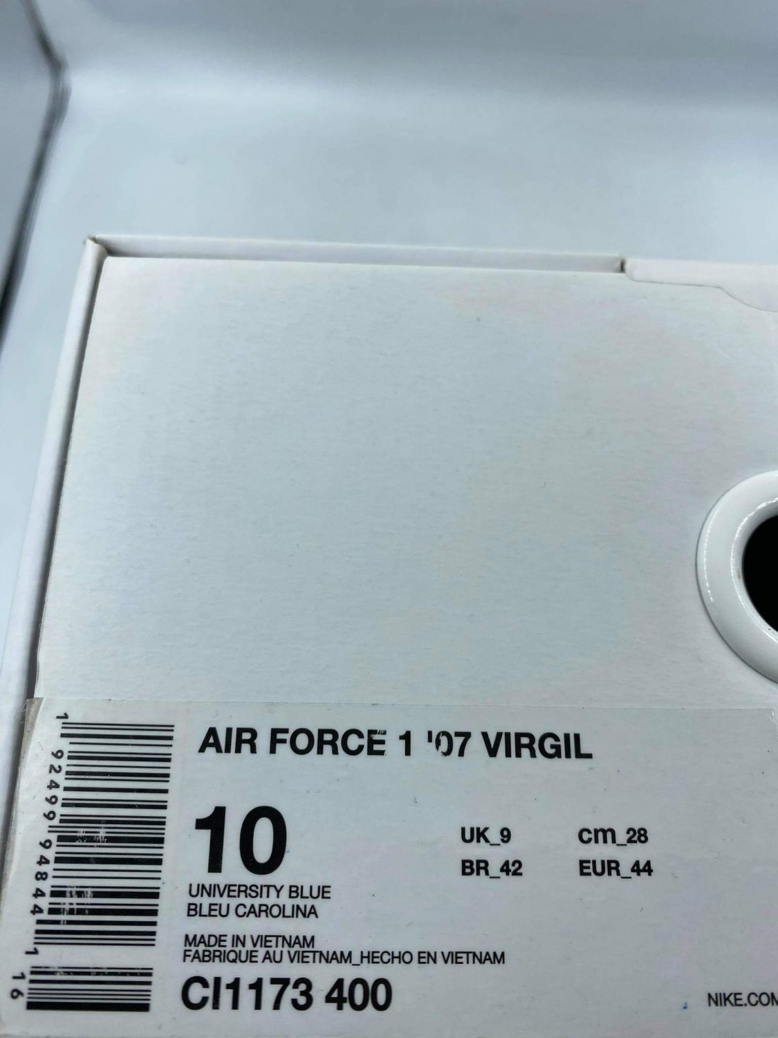 Size 9 - Nike Air Force 1 Low Blue MCA VIRGIL Lightly Used OG ALL