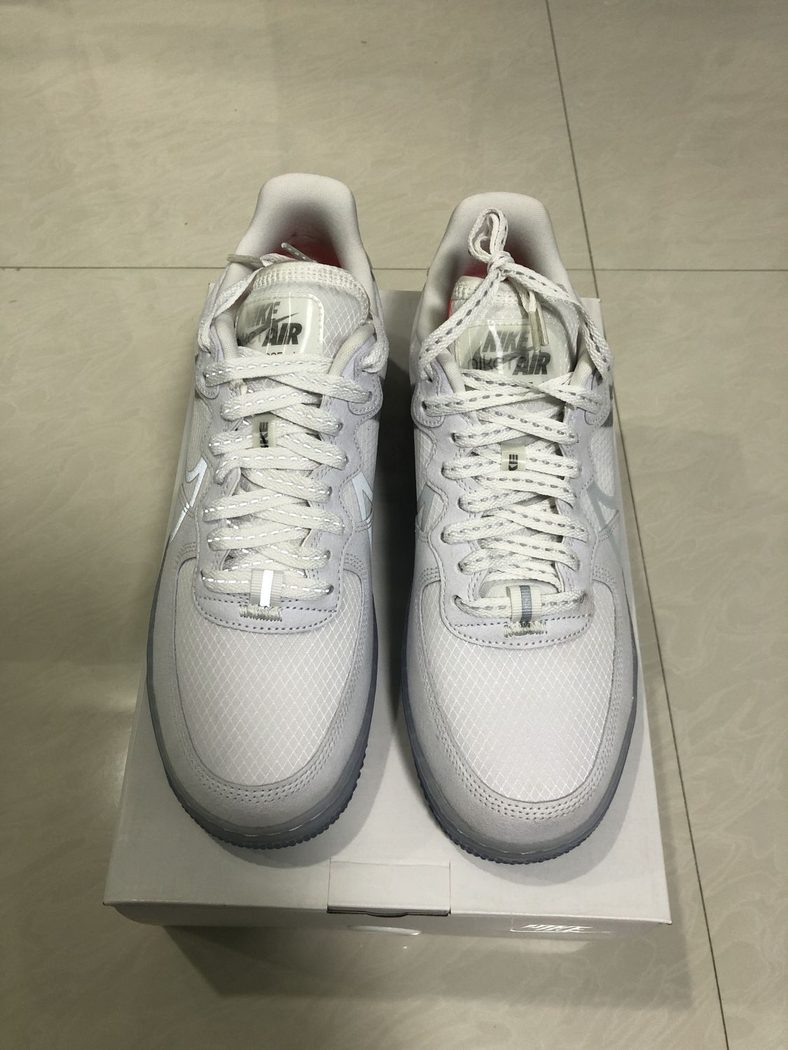 air force react white light bone