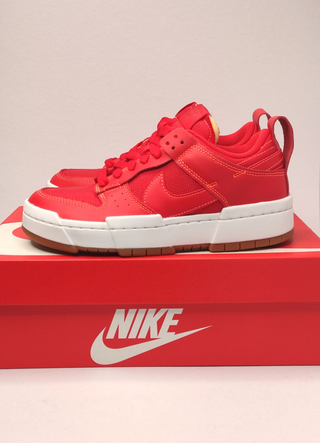 red nike dunk low disrupt