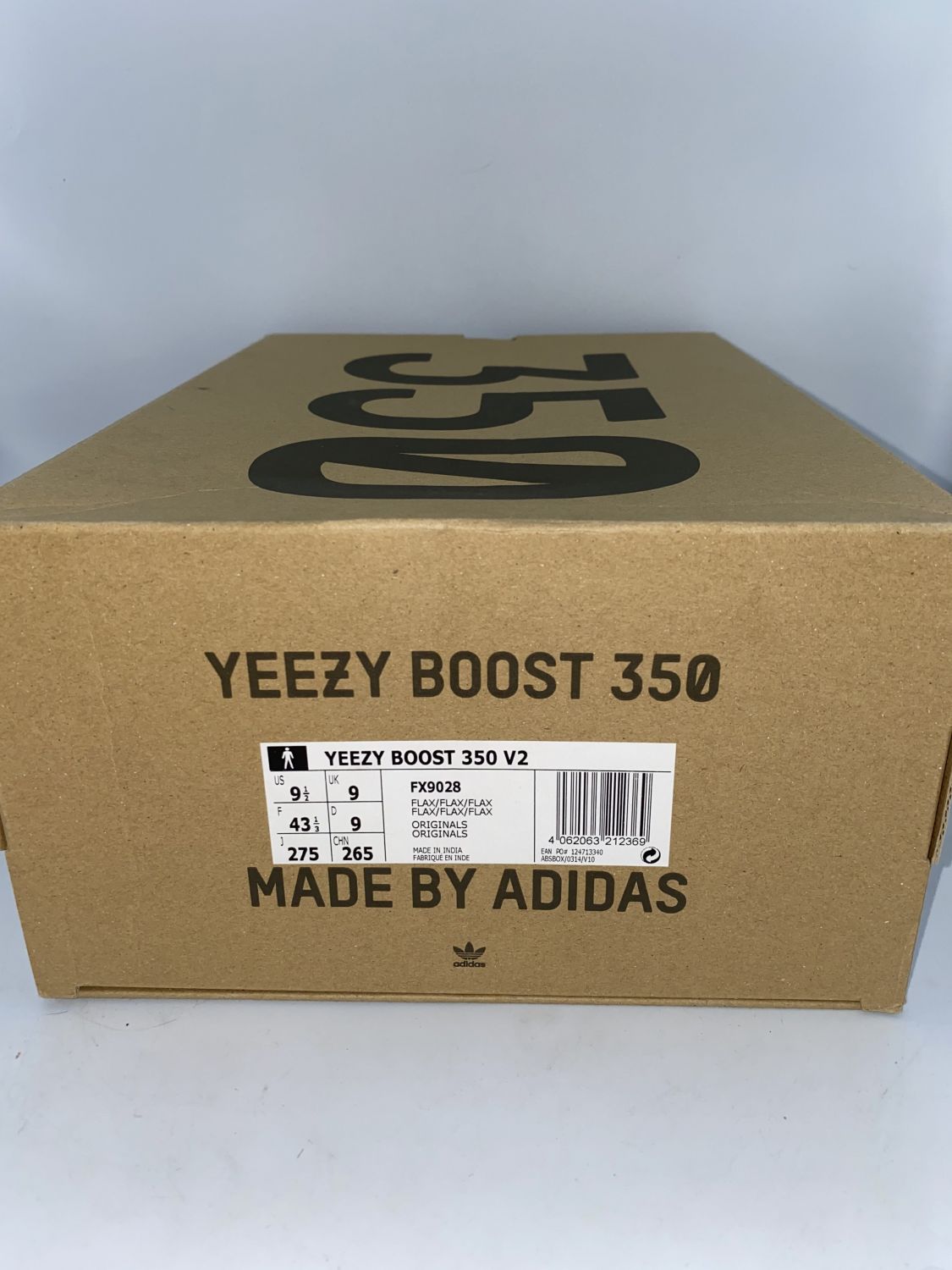 yeezy box label