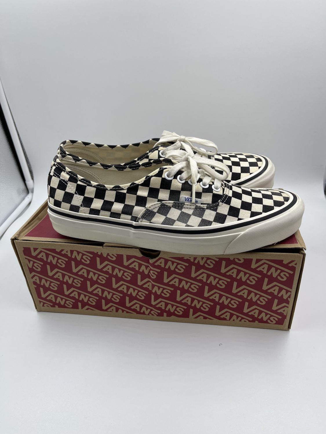 Vans Authentic 44 DX Anaheim Factory Black Checkerboard AfterMarket