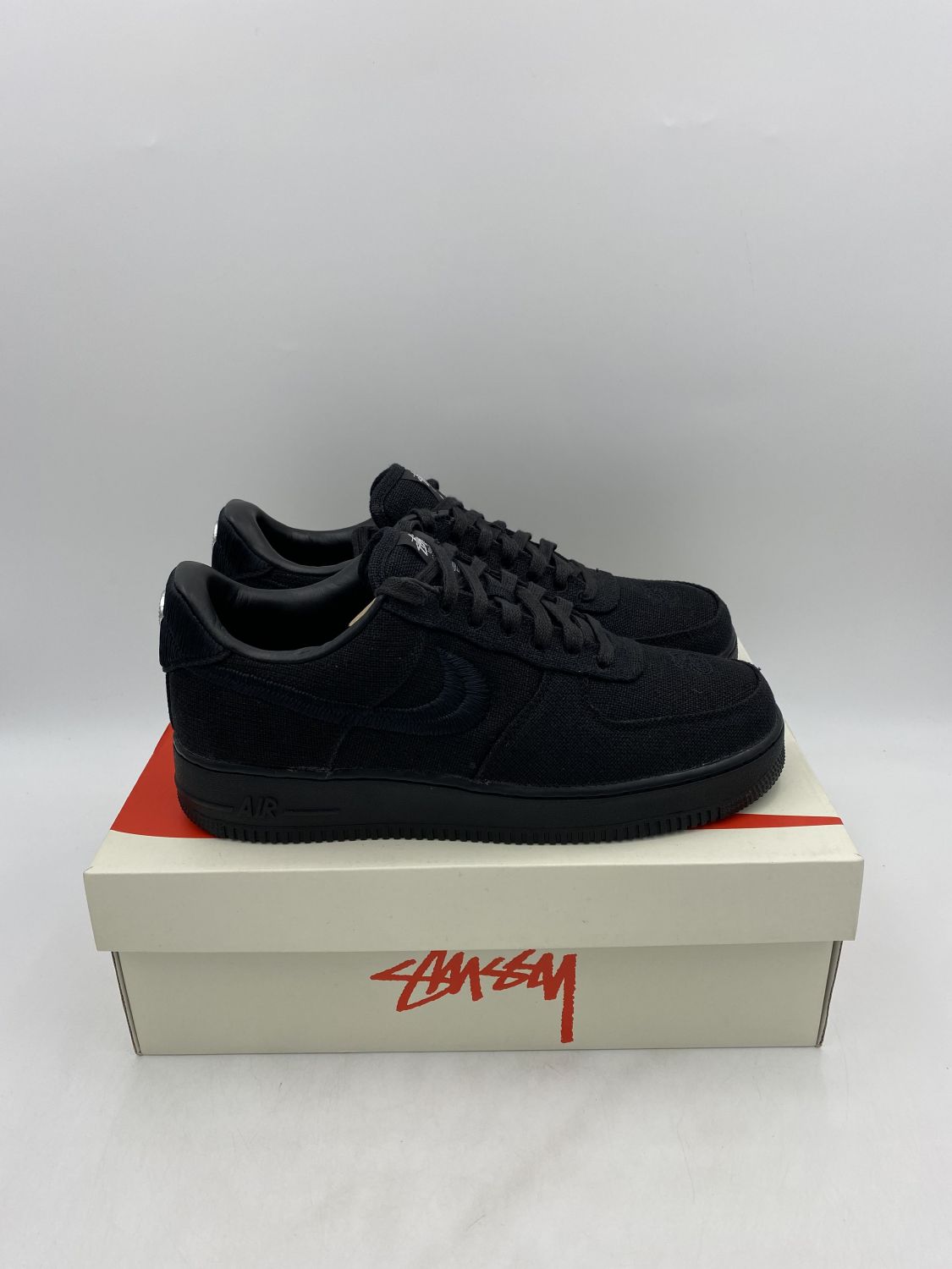  Nike Mens Air Force 1 Low CZ9084 001 Stussy - Black - Size 7