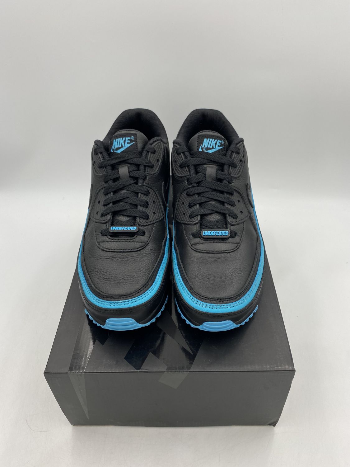 Nike air max 90 undefeated black blue top fury