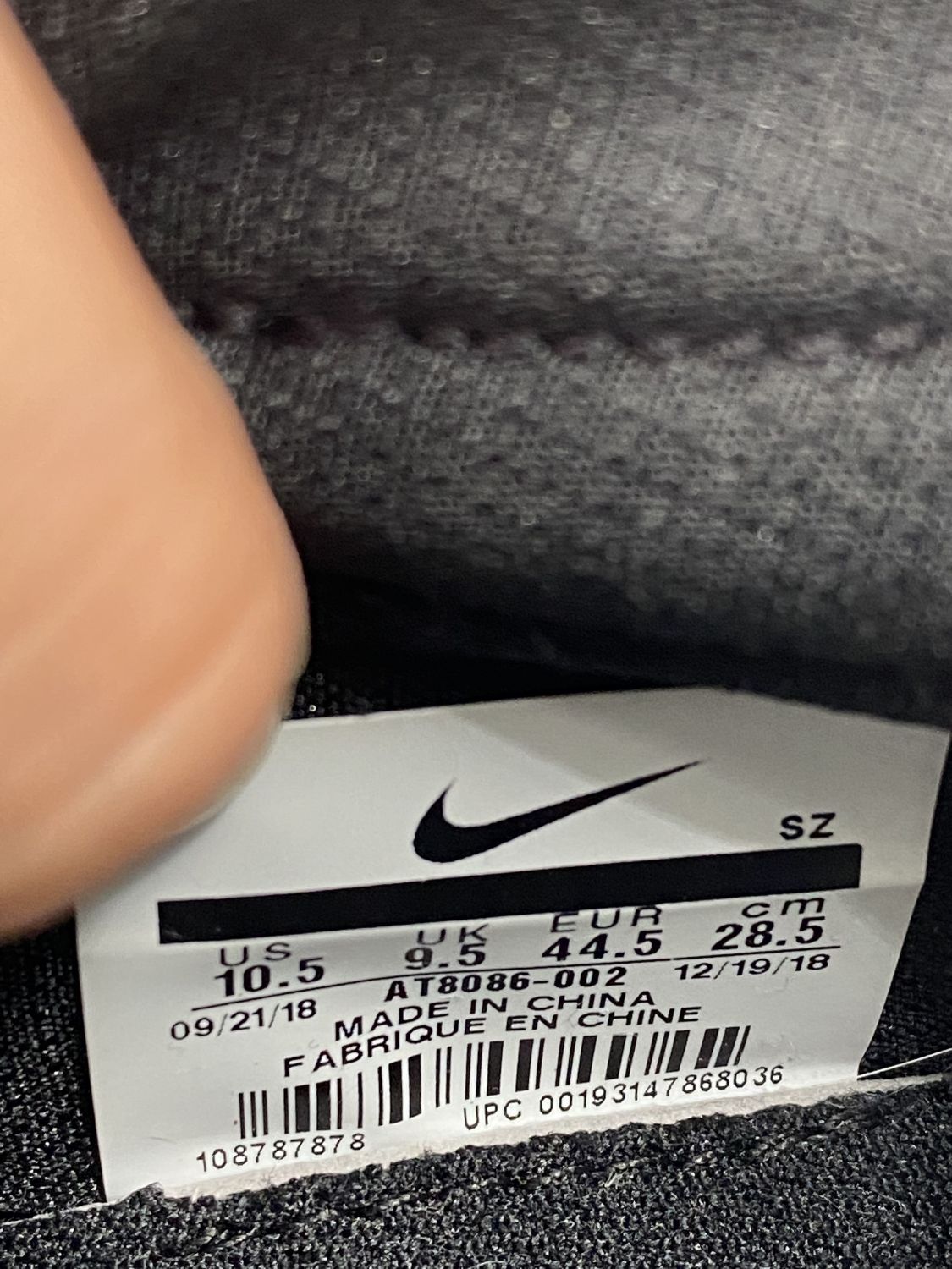 Nike fear of discount god moccasin sizing