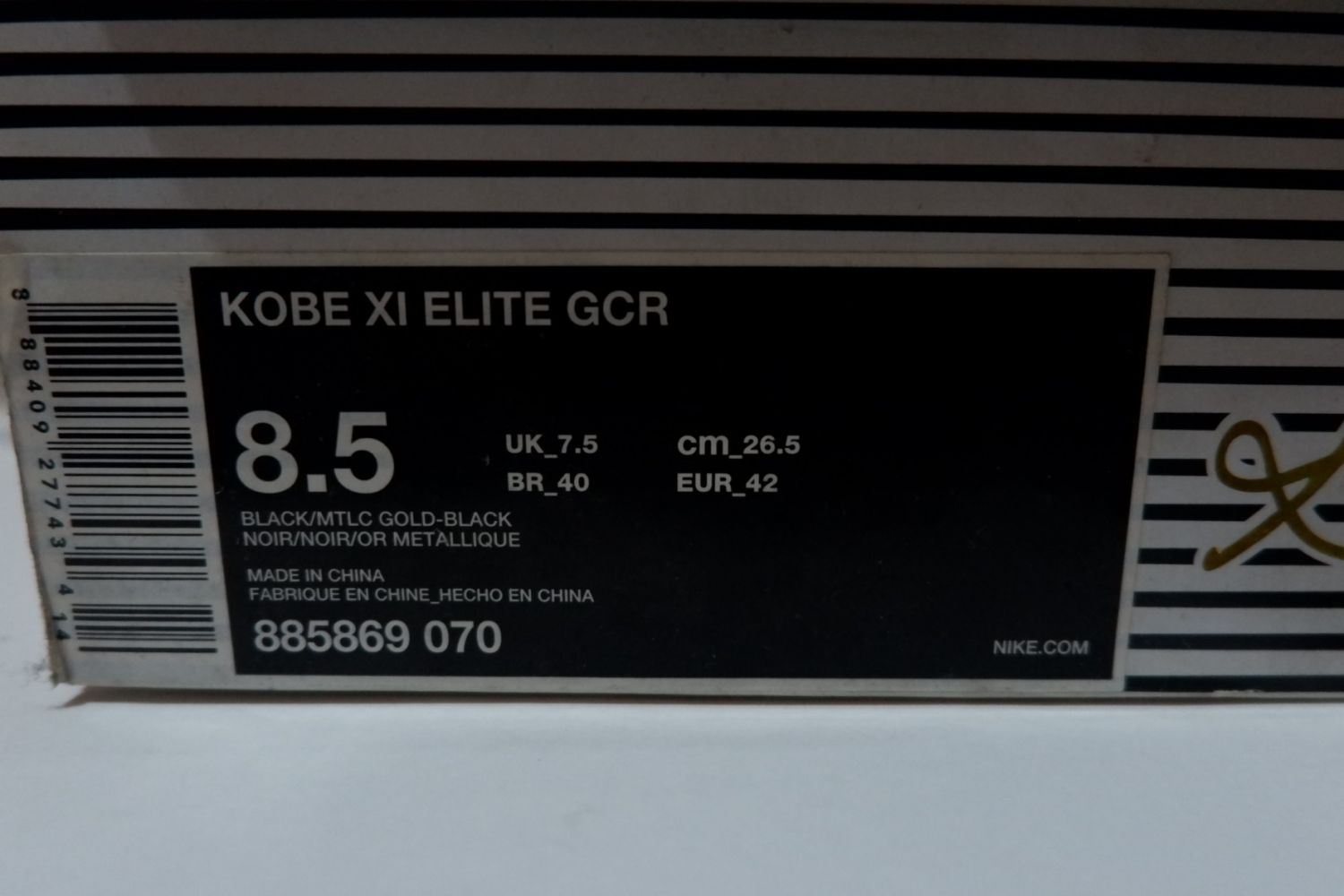 Nike Kobe 11 Elite Gcr Great Career Recall | Aftermarket