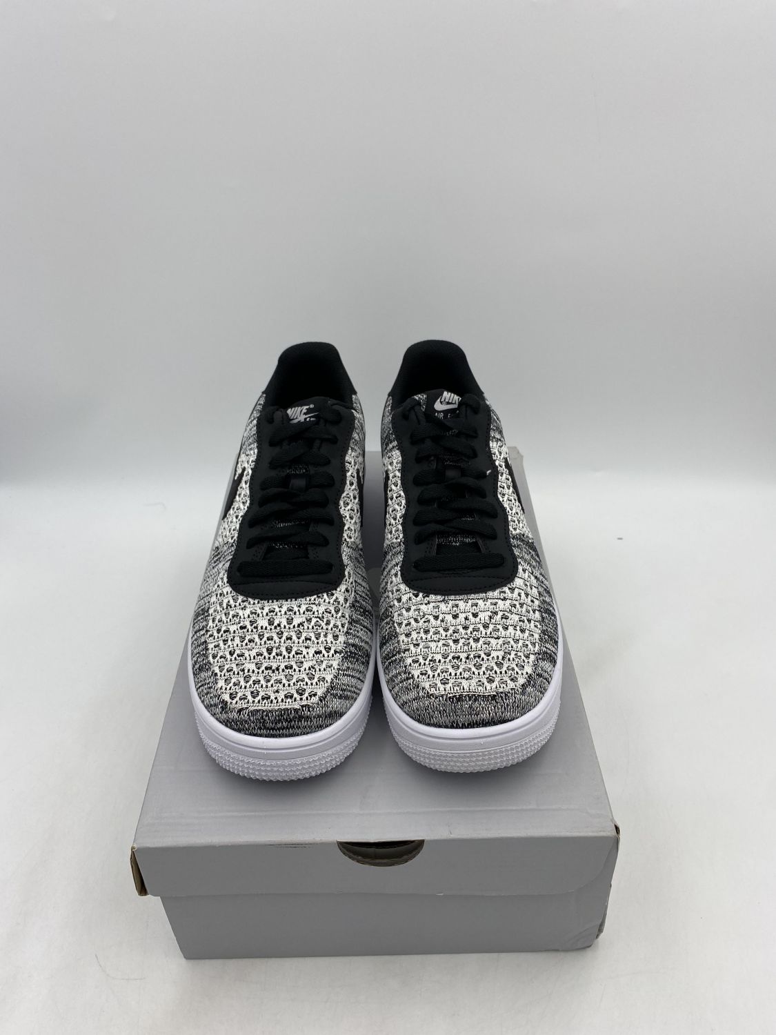 Air force 1 flyknit 2.0 black/pure clearance platinum-black-white women's shoe