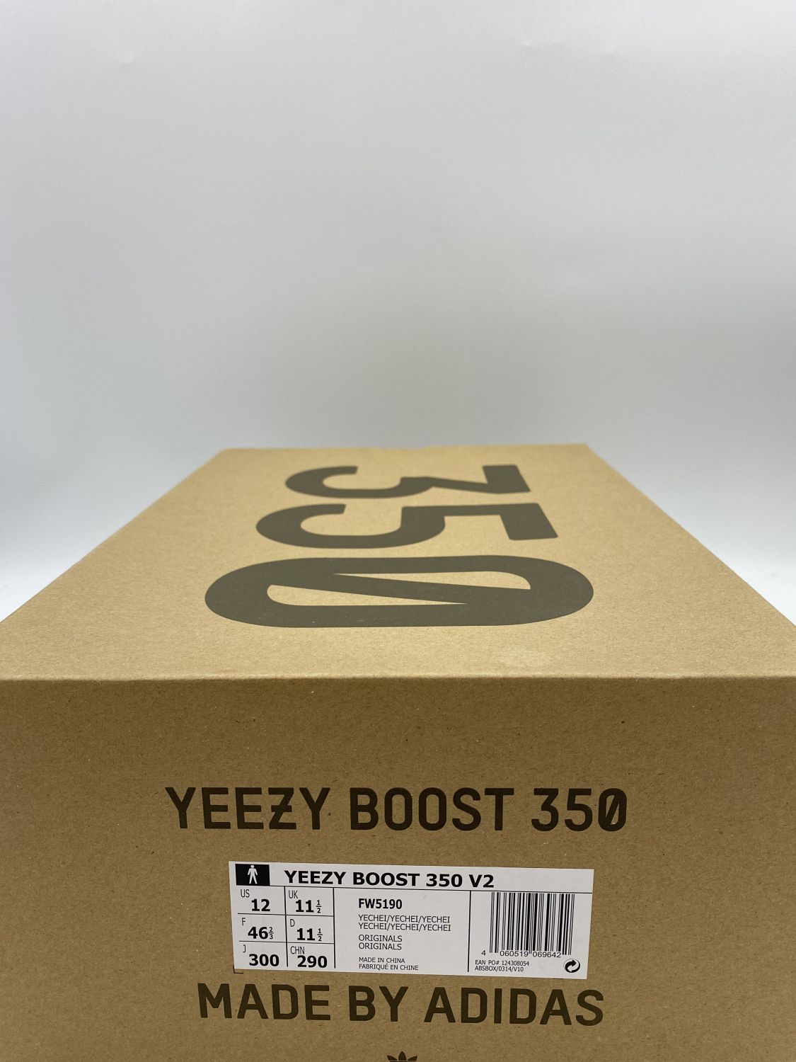 yeezy box label