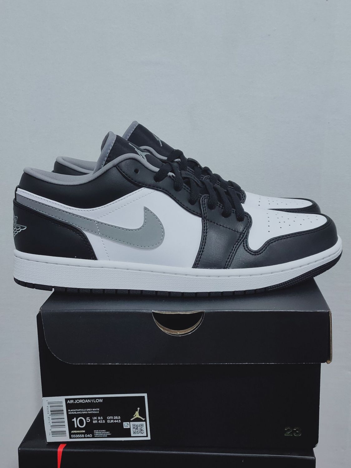 Jordan 1 white outlet black grey