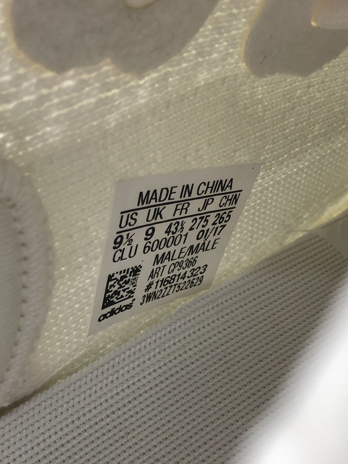Yeezy cream tag hot sale