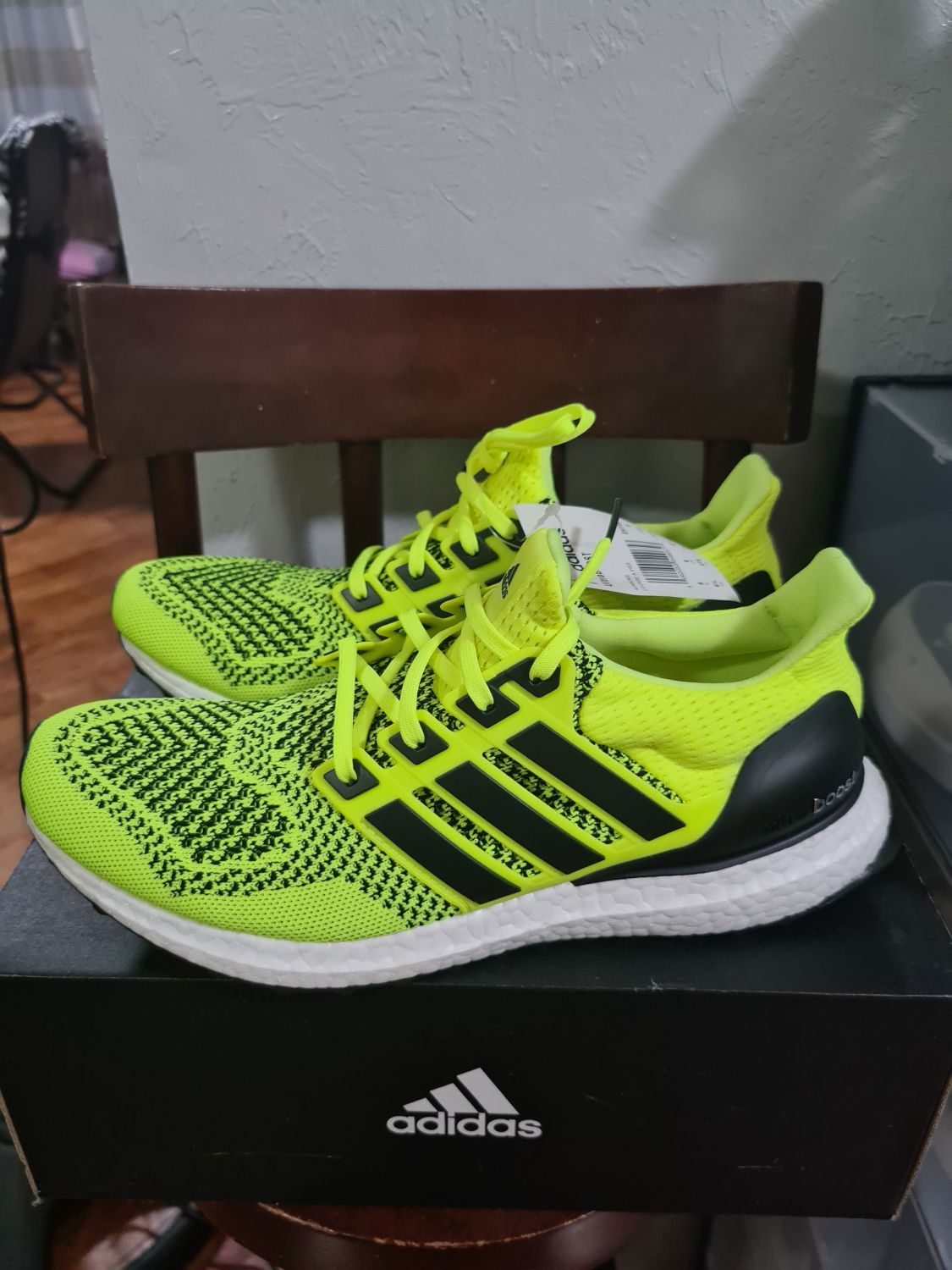 Adidas ultra boost 1.0 solar yellow & on sale black