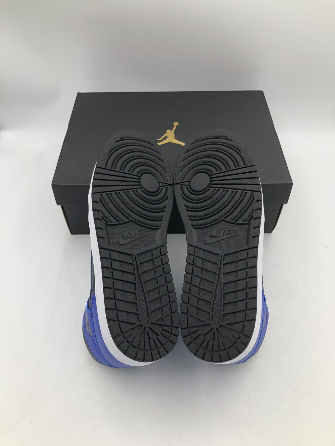 jordan 1 mid hyper royal tumbled leather