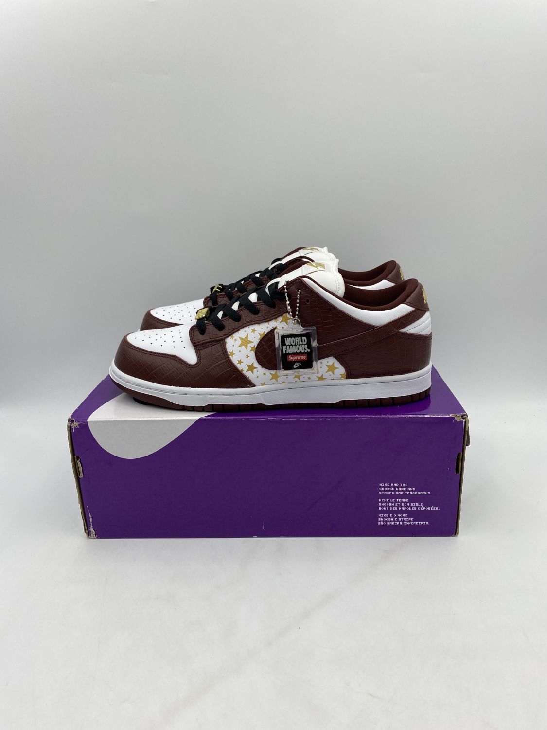 Nike SB Dunk Low x Supreme Stars Barkroot Brown (DH3228-103) Men's  Size 11